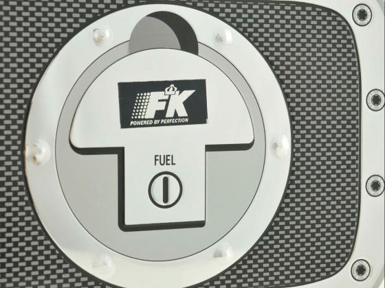 Tankdeckelblende Fuel Cap Alu Look 180x131 Abdeckung Tankdeckel