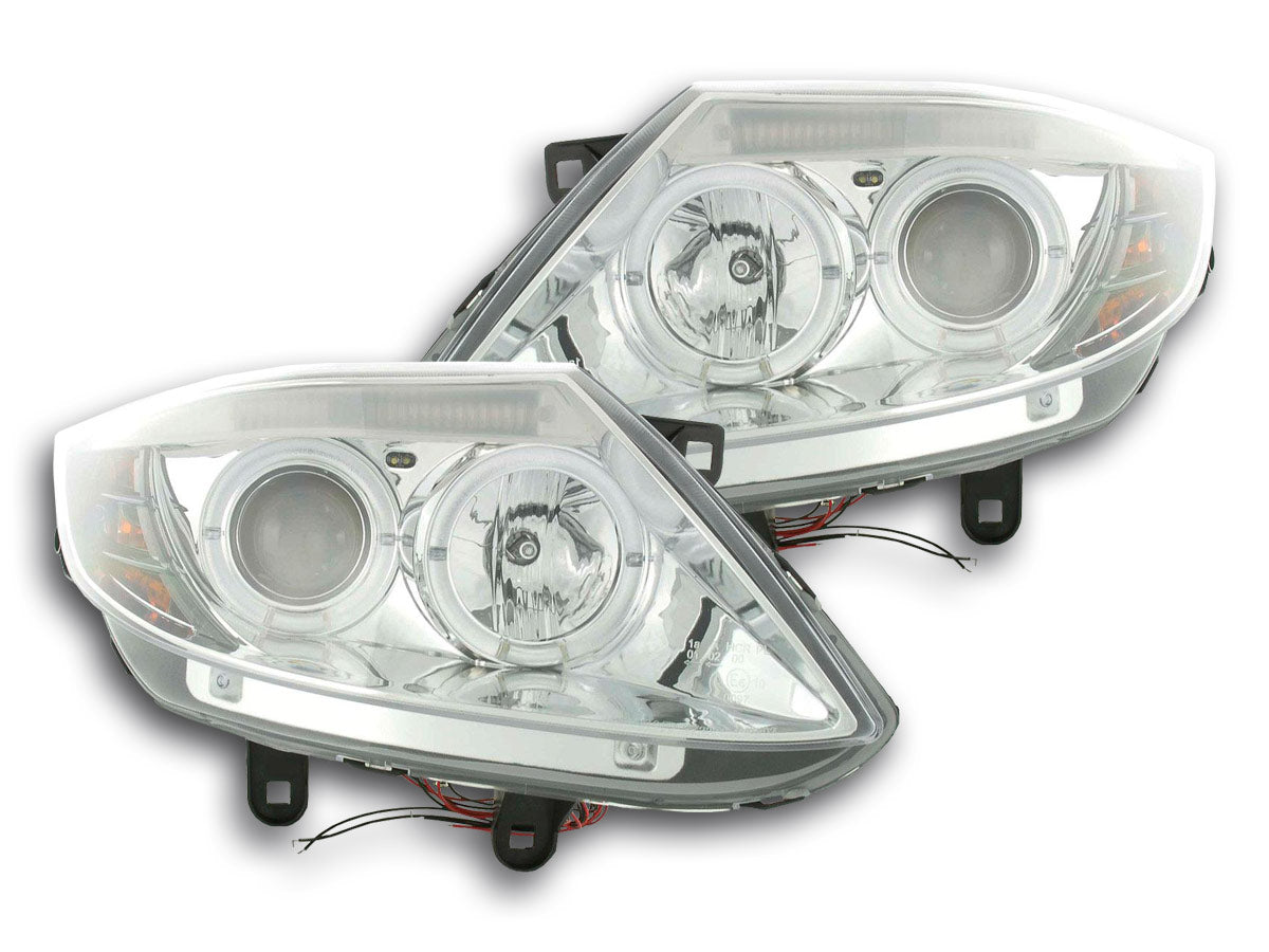 Scheinwerfer Set Angel Eyes BMW Z4 Typ E85/E86 Bj. 03-08 chrom