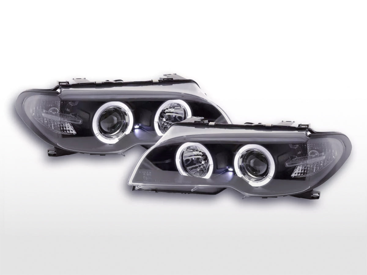 Scheinwerfer Set Xenon BMW 3er E46 Coupe/Cabrio  03-05 schwarz