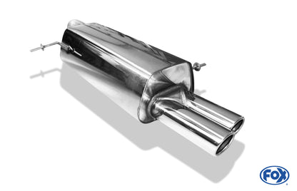 Ford Fiesta VII/ Fiesta VII Sport - 1,0l Eco Boost 1,4l Endschalldämpfer - 2x70 Typ 16