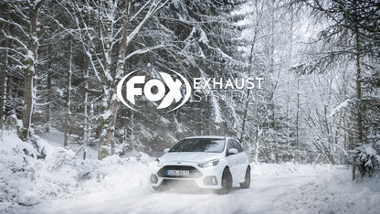 Ford Focus III RS Endschalldämpfer quer Ausgang rechts/links mit Abgasklappe - 129x106 Typ 32 rechts/links schwarz emailliert