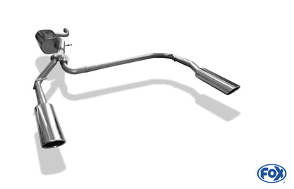 Ford Focus III Ecoboost - Turnier/ Kombi Endschalldämpfer Ausgang rechts/links - 106x71 Typ 32 rechts/links