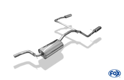 Ford Focus III Ecoboost - Turnier/ Kombi Endschalldämpfer Ausgang rechts/links - 106x71 Typ 32 rechts/links