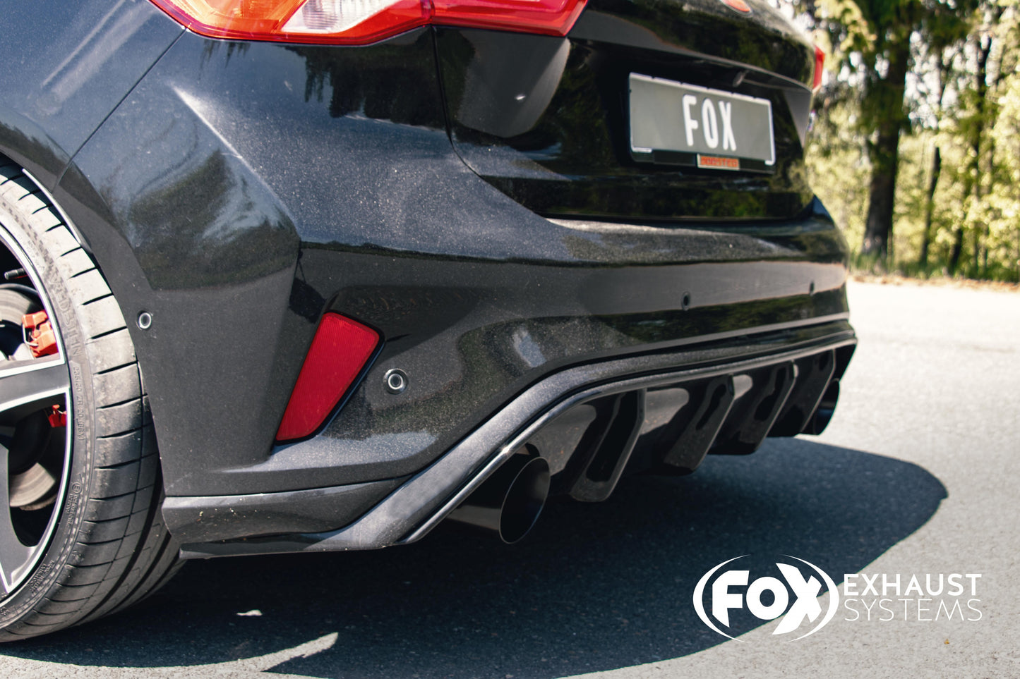 Ford Focus IV ST Endschalldämpfer Ausgang rechts/links ab OPF - 1x100 Typ 25 rechts/links schwarz emalliert