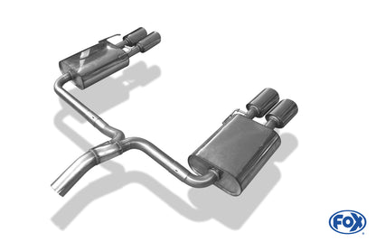 Ford Mondeo IV Stufenheck Endschalldämpfer rechts/links - 2x106x71 Typ 33 rechts/rechts