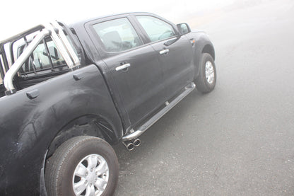 Ford Ranger 2011-08/2015 - 4x4 - Doppelkabine Endschalldämpfer Sidepipe, Ausgang rechts und links am Fahrzeug - 2x90 Typ 16 rechts/links