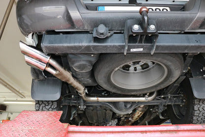 Ford Ranger 2011-08/2015 - 4x4 - Doppelkabine Endschalldämpfer Sidepipe, Ausgang an der linken Fahrzeugseite hinter dem Hinterrad - 2x115x85 Typ 38