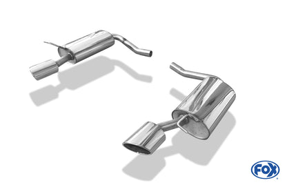 Ford Cougar Typ BCV Endschalldämpfer rechts/links - 115x85 Typ 38 rechts/links