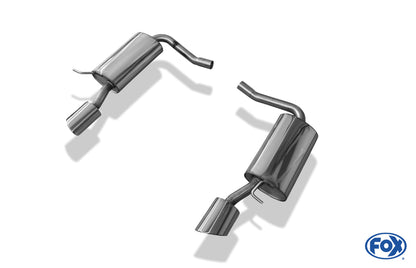 Ford Cougar Typ BCV Endschalldämpfer rechts/links - 115x85 Typ 38 rechts/links