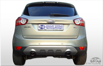 Ford Kuga Endschalldämpfer Ausgang rechts/links - 106x71 Typ 32 rechts/links