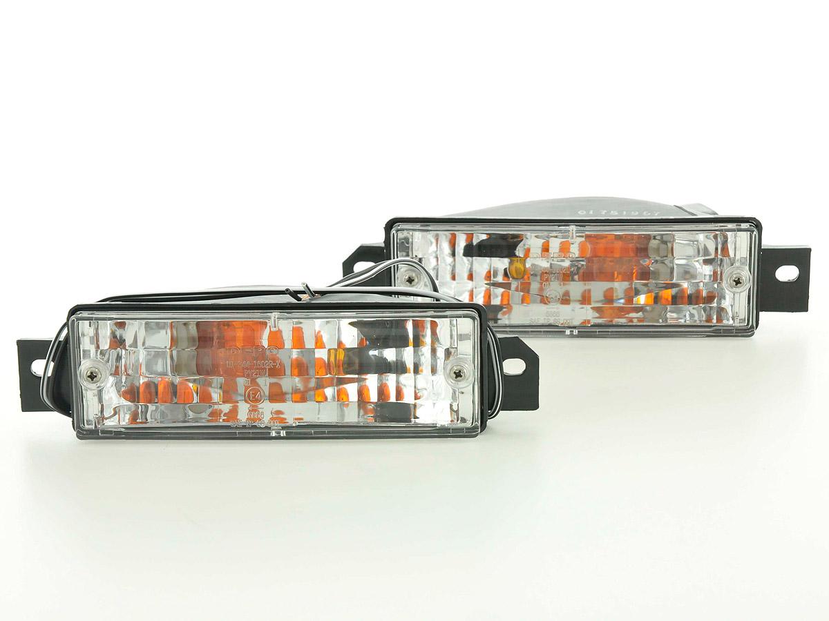 Frontblinker Blinker Set BMW 3er (Typ E30)  88-91 chrom