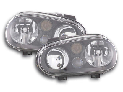 Scheinwerfer Set VW Golf 4 Typ 1J  98-03 schwarz