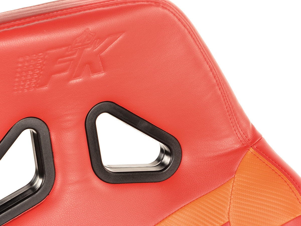 FK Gamesitz Spielsitz Rennsimulator eGaming Seats Monza rot/orange