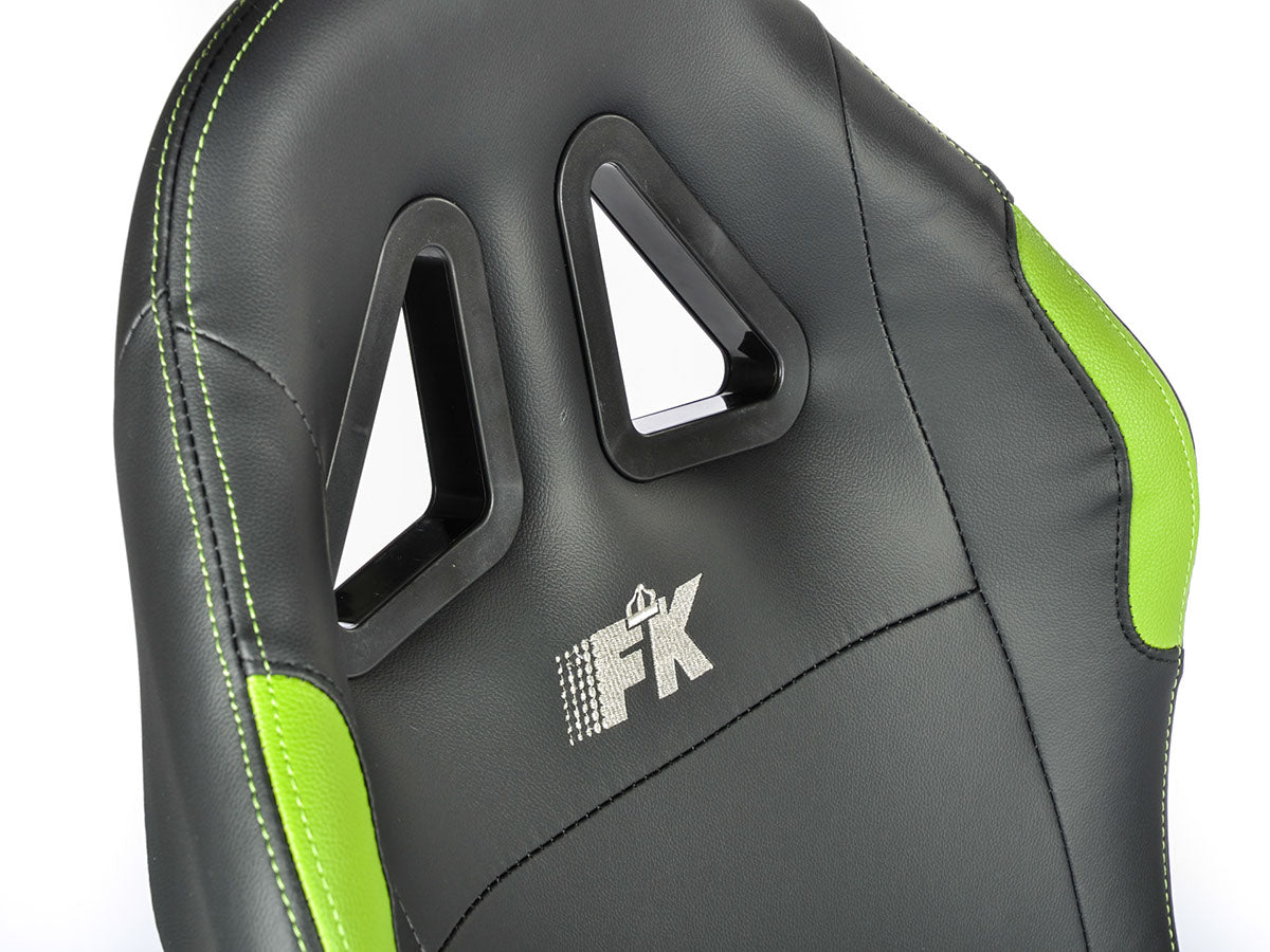 FK Gamesitz Spielsitz Rennsimulator eGaming Seats Suzuka schwarz/grün mit Teppich