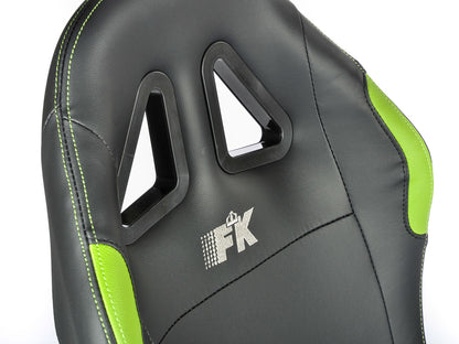 FK Gamesitz Spielsitz Rennsimulator eGaming Seats Suzuka schwarz/grün mit Teppich