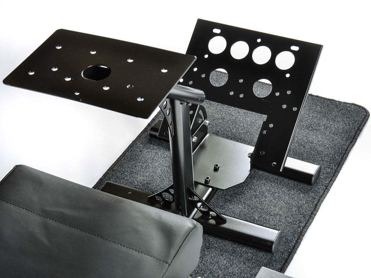 FK Gamesitz Spielsitz Rennsimulator eGaming Seats Suzuka schwarz/grün mit Teppich