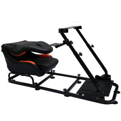 FK Gamesitz Spielsitz Rennsimulator eGaming Seats Monaco schwarz/orange
