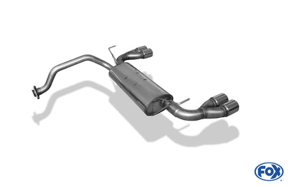 Honda Civic IV Coupe - EJ2 Endschalldämpfer  Ausgang rechts/links - 2x80 Typ 13 rechts/links