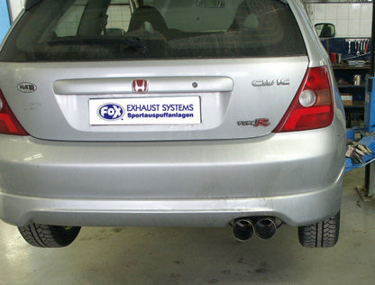 Honda Civic VII Type R Endschalldämpfer - 2x90 Typ 10