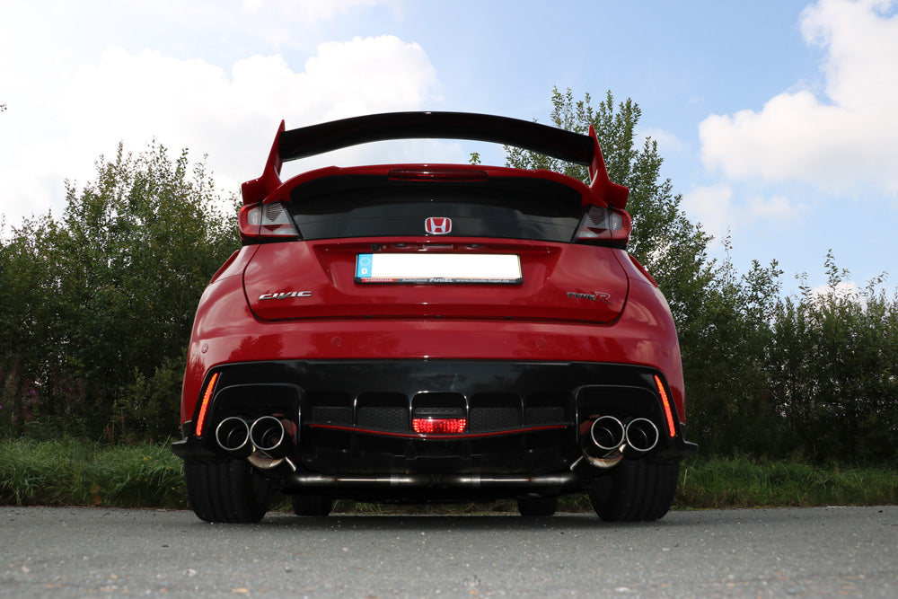 Honda Civic IX Type R Endschalldämpfer quer Ausgang rechts/links  - 2x90 Typ 12 rechts/links