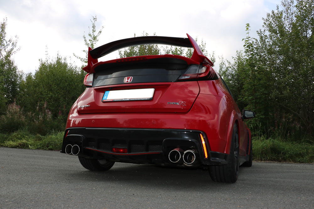 Honda Civic IX Type R Endschalldämpfer quer Ausgang rechts/links  - 2x90 Typ 12 rechts/links
