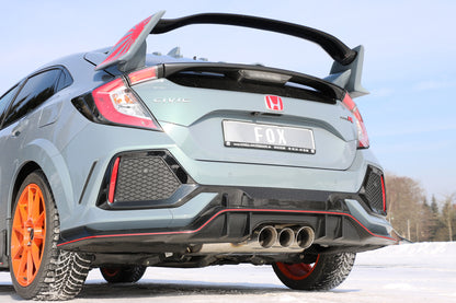 Honda Civic X Type R Endschalldämpfer quer Ausgang rechts/links  - 100-90-100 Typ 25 mittig