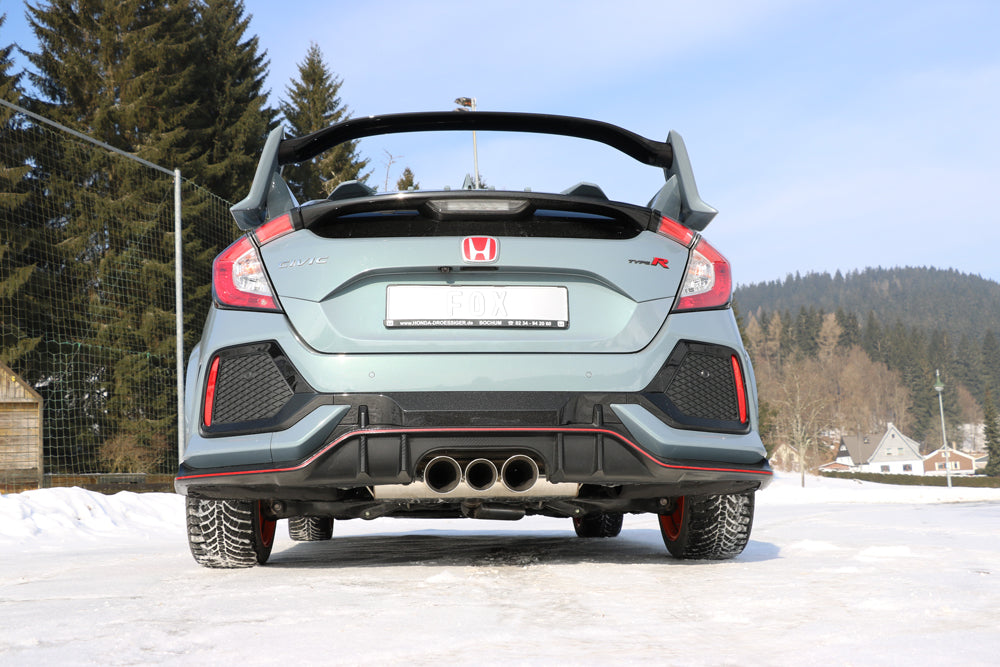Honda Civic X Type R Endschalldämpfer quer Ausgang rechts/links  - 100-90-100 Typ 25 mittig