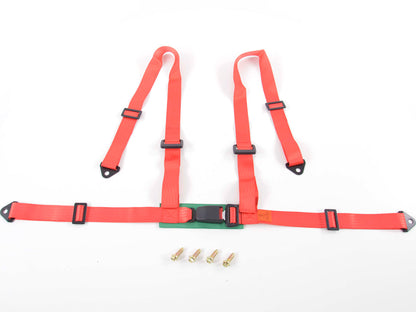 Hosenträgergurt 4-Punkt Gurt Renngurt universal rot