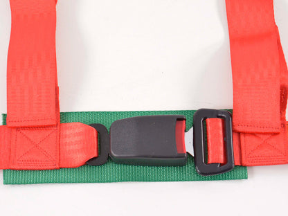 Hosenträgergurt 4-Punkt Gurt Renngurt universal rot