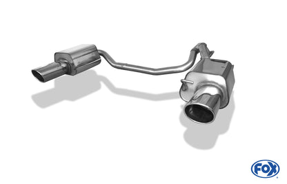 Hyundai Coupe Typ GK Endschalldämpfer rechts/links - 129x106 Typ 32 rechts/links