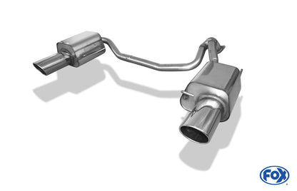 Hyundai Coupe Typ GK Endschalldämpfer rechts/links - 129x106 Typ 32 rechts/links