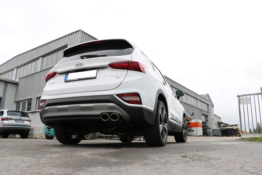 Hyundai Santa Fé 4x4 - TM Endschalldämpfer - 2x106x71 Typ 32