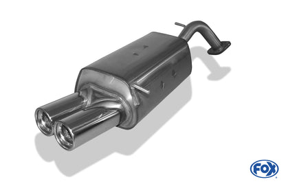 Hyundai Getz - 3/5 türer Endschalldämpfer - 2x80 Typ 13