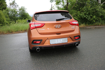 Hyundai i30 Turbo Endschalldämpfer quer Ausgang rechts/links - 1x100 Typ 27 rechts/links