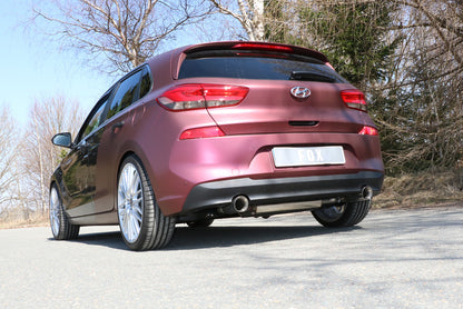 Hyundai i30 PDE Endschalldämpfer quer Ausgang rechts/links - 1x90 Typ 25 rechts/links