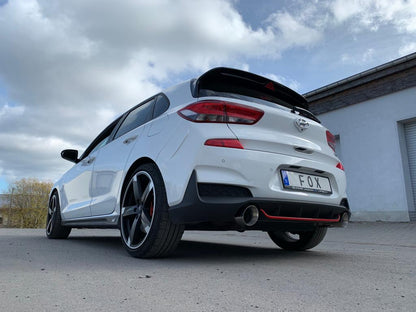 Hyundai i30N Performance + Fastback Endrohre passend auf den originalen Endschalldämpfer - 1x114 Typ 25 rechts/links