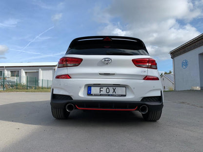 Hyundai i30N Performance + Fastback Endrohre passend auf den originalen Endschalldämpfer - 1x114 Typ 25 rechts/links