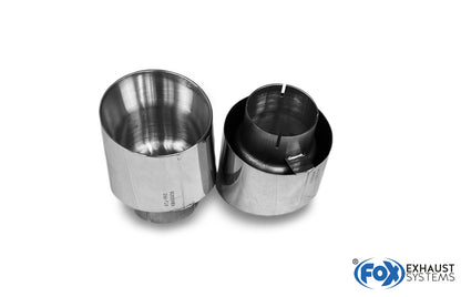 Hyundai i30N Performance + Fastback Endrohre passend auf den originalen Endschalldämpfer - 1x114 Typ 25 rechts/links