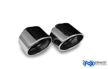 Hyundai i30N Performance + Fastback Endrohre passend auf den originalen Endschalldämpfer - 129x106 Typ 32 rechts/links