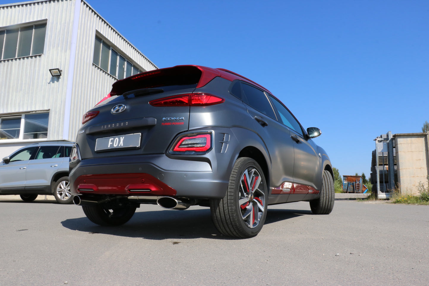 Hyundai Kona 2WD Ironman Endschalldämpfer Ausgang rechts/links - 160x90 Typ 38 rechts/links