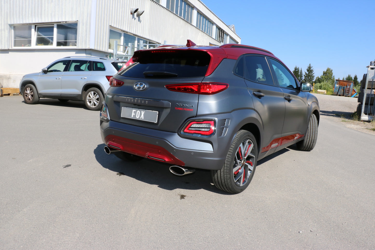 Hyundai Kona 2WD Ironman Endschalldämpfer Ausgang rechts/links - 160x90 Typ 38 rechts/links