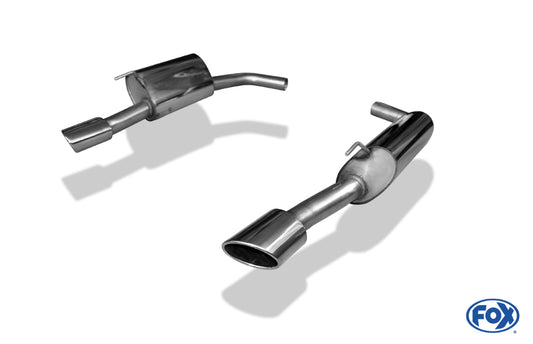 Jaguar XK8/ XKR Typ QEV/ QDV Endschalldämpfer rechts/links Ø63,5 - 115x85 Typ 38 rechts/links