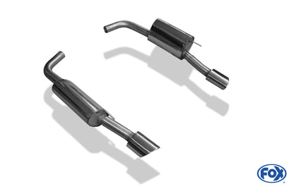 Jaguar XK8/ XKR Typ QEV/ QDV Endschalldämpfer rechts/links Ø63,5 - 115x85 Typ 38 rechts/links