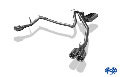 Jeep Commander Typ XK Final silencer - exit right/left 2x80 type 13 right/left
