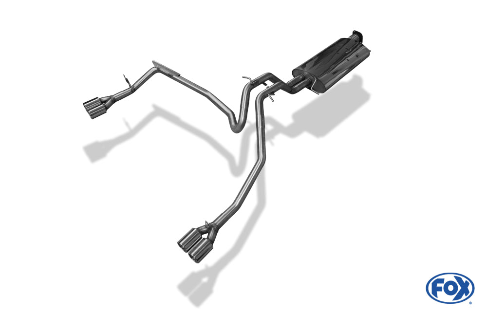 Jeep Commander Typ XK Final silencer - exit right/left 2x80 type 13 right/left