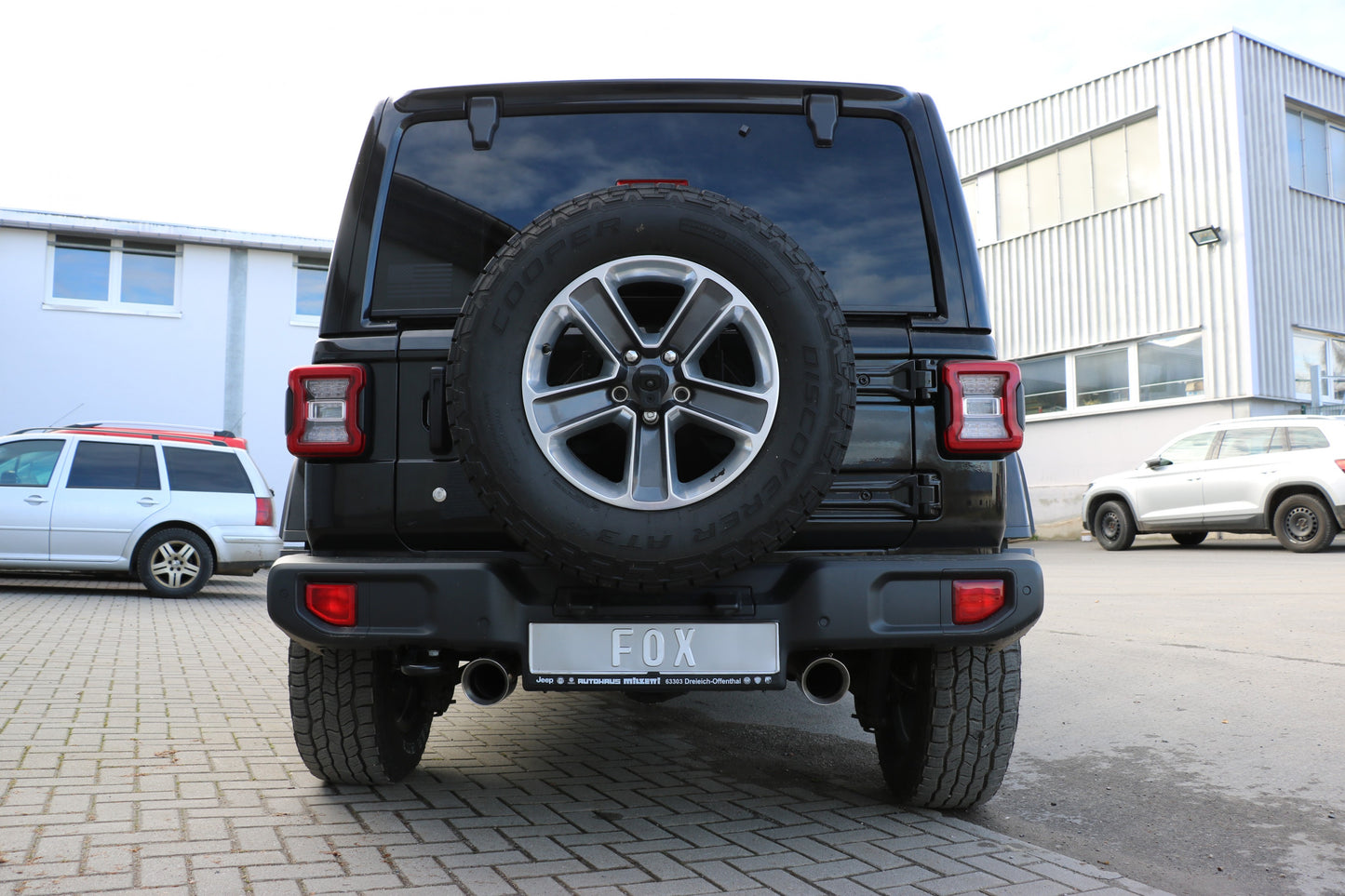 Jeep Wrangler IV - JL Endschalldämpfer quer Ausgang rechts/links - 1x100 Typ 25 rechts/links