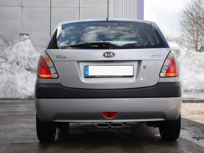 Kia Rio II Endschalldämpfer Ausgang mittig - 2x130x50 Typ 52