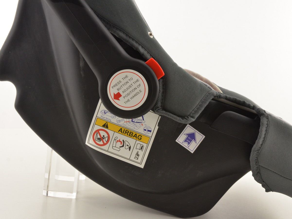 Kinderautositz Babyschale Autositz schwarz/weiß/pink Gruppe 0+, 0-13 kg