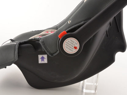 Kinderautositz Babyschale Autositz schwarz/weiß/pink Gruppe 0+, 0-13 kg