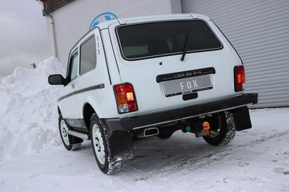 Lada Niva 4x4 Endschalldämpfer quer Ausgang links - 145x65 Typ 59 links